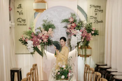 "Hồng Liên Cổ Sắc" - Concept gia tiên cổ phong: Khởi Đầu Mang Phong Vị Xưa